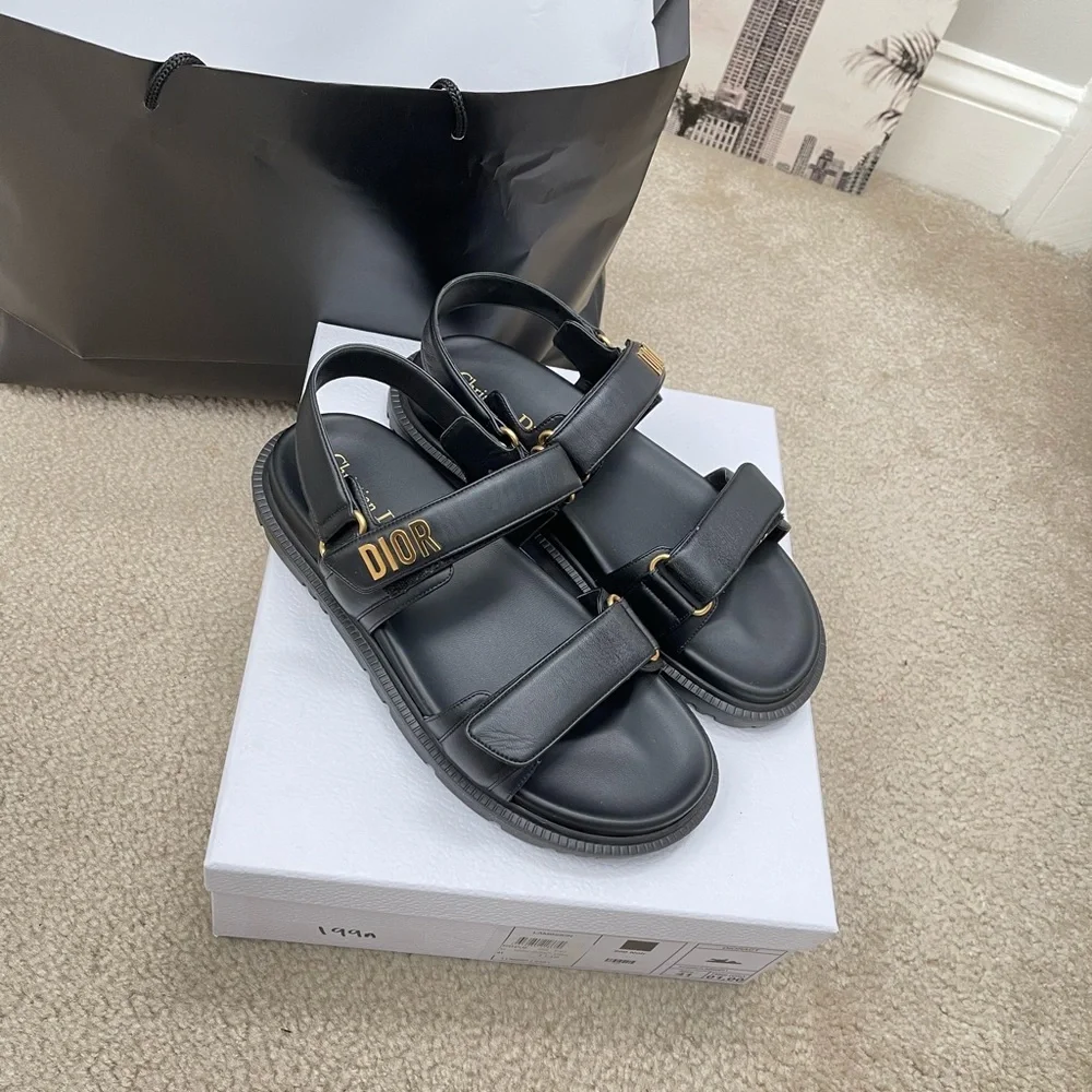 BLACK  DIORACT SANDAL - Picture 6 of 8